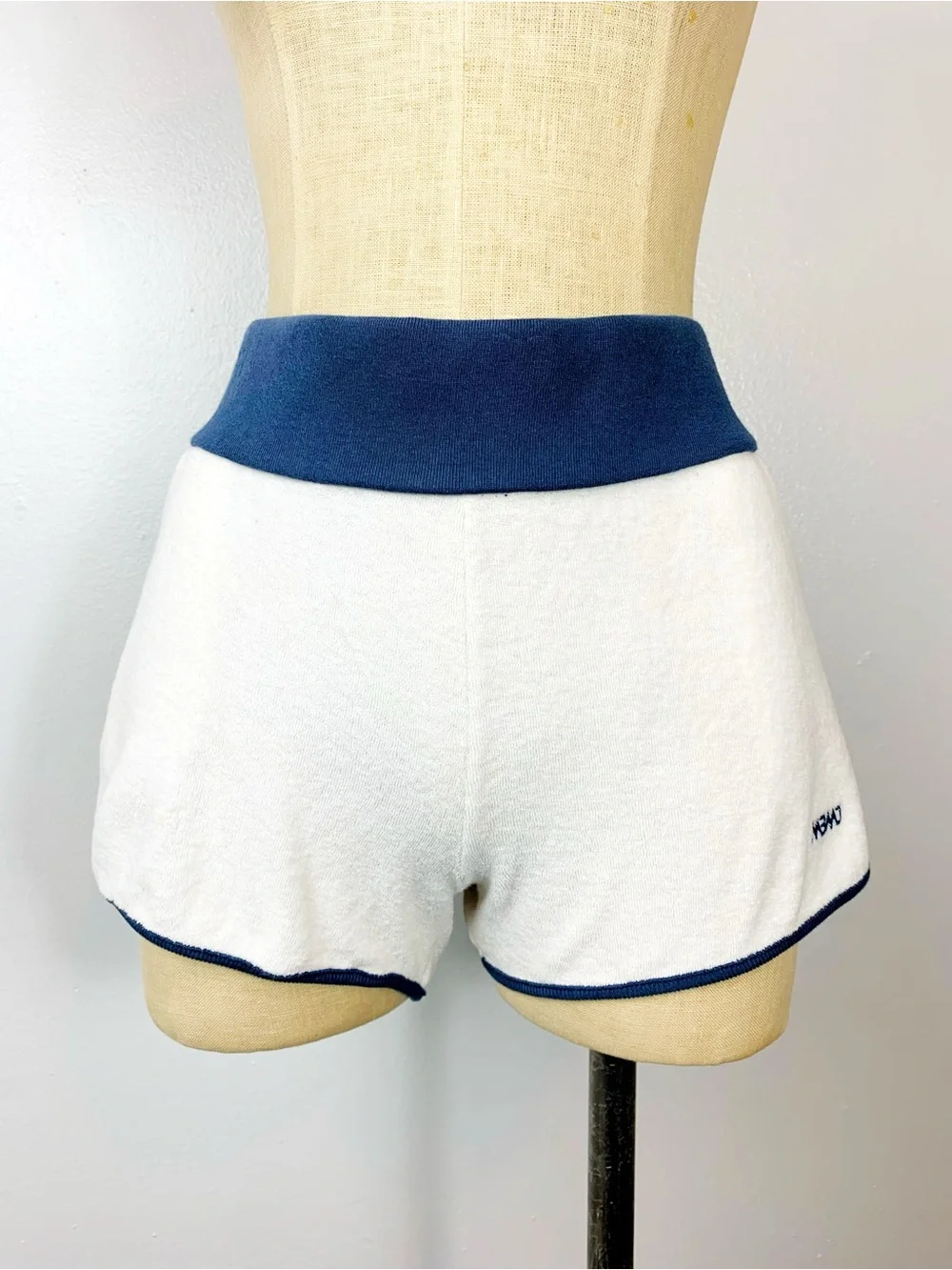 Marc by Marc Jacobs Terry Cloth Shorts NWT White Navy Swim Cover Up Lounge Short